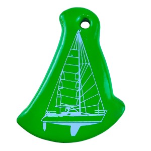 Брелок плавающий "Яхта", зеленый