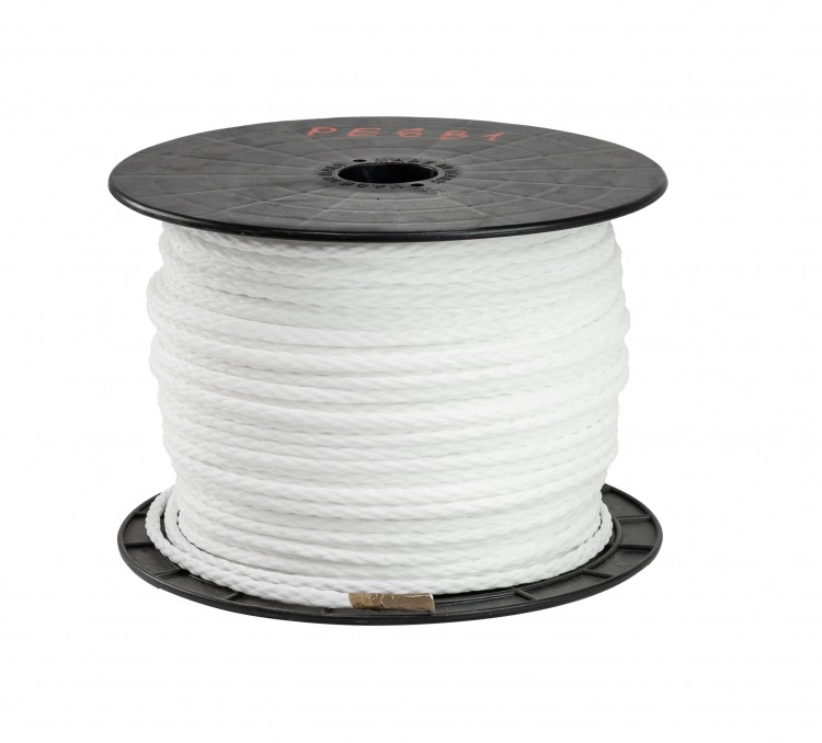 Трос полиэтиленовый, белый, d 10 мм, L 200 м, арт. PE10BIM,          Monteisola Corde 
