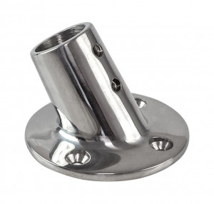 Основание стойки леера (25,4 мм), 60 град, круглое, Marine Rocket