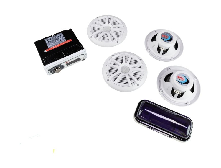 Морская аудиосистема 1DIN BOSS MCK508WB.6 (комплект4+MRC5), арт. MCK508WB.64S,          Boss Audio Systems 