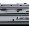 Надувная лодка ПВХ, RiverBoats RB 370 НДНД, ф/б, серо-белый, арт. RB370NDFBGW,          RiverBoats 