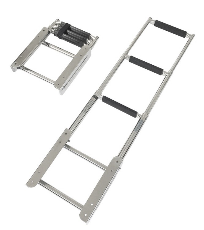 Трап телескопический с салазками "Мореман", ширина 300 мм, 3 ступени, длина 405/1155 мм , арт. 10247438,  