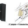 Плита транцевая вынос 10 см, к-т из 2-х половинок, Sea First, арт. SJP-EB04,          Sea First 