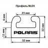 Склиз Garland 24 профиль для Polaris Длина: 1626 мм, цвет: белый, арт. 24-6400-1-01-00-ts,          Garland 