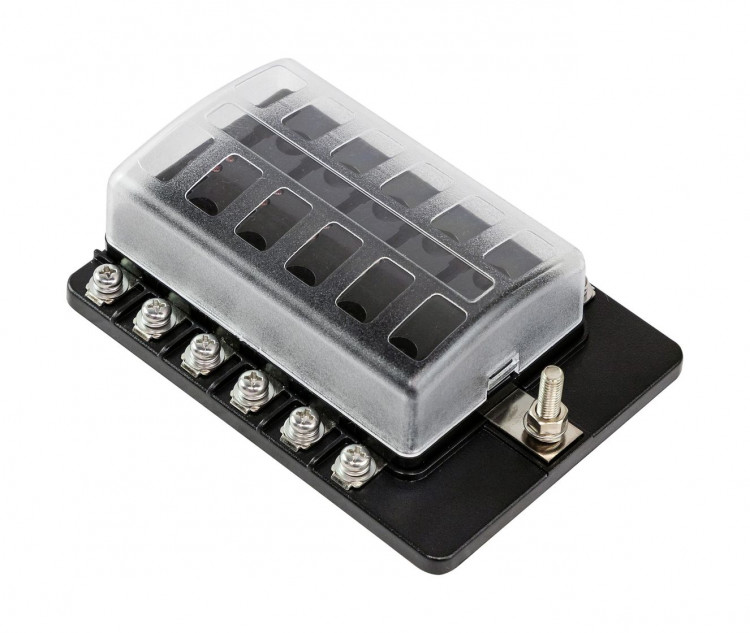 Блок на 12 предохранителей с индикацией исправности предохранителя, Marine Rocket, арт. 4620136033718,          MARINE ROCKET 