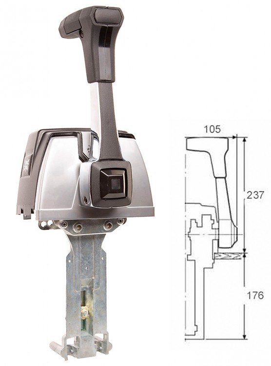 Привод дистанционного управления газом и реверсом «700TSLT», защелка нейтрали и клавиша трима,  SeaStarSolutions, арт. 10015316,          SeaStarSolutions 