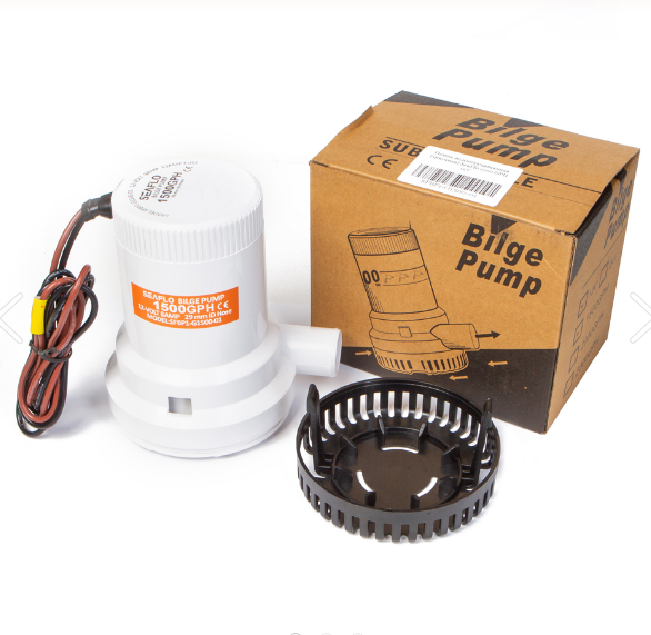 Помпа водооткачивающая SeaFlo трюмная 1500 галлон/час, патрубок 29 мм, 12V, SFBP1-G1500-01-ts, арт. SFBP1-G1500-01-ts,          SeaFlo 
