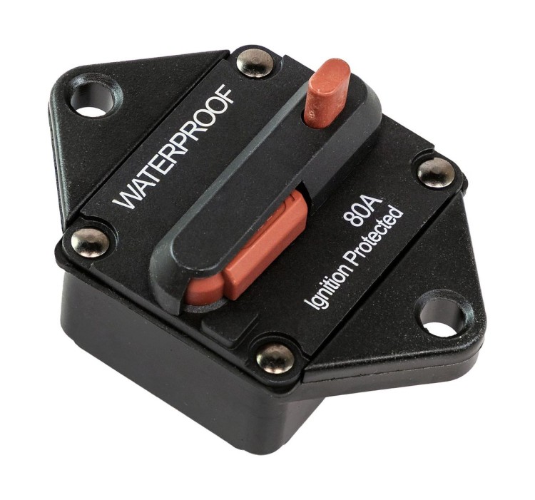 Предохранитель автоматический 80 А, арт. 4620136033831,          Marine Rocket 