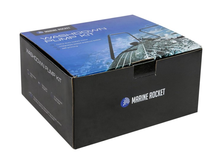 Комплект помывочный Marine Rocket, 12 В, 11.6 л/мин, 55 PSI (3.7 бар), арт. FL701MR,          MARINE ROCKET 