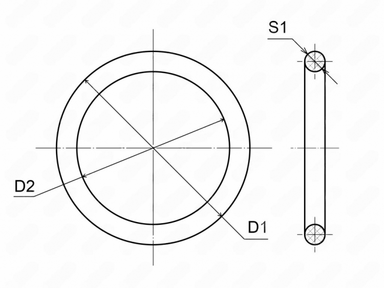 Кольцо 154,5x8,4 аналог JIS B2401 P155 круглого сечения полиуретановое,M92/красный, 78-00-230088-poly , арт. 78-00-230088-poly,          Полиуретан 
