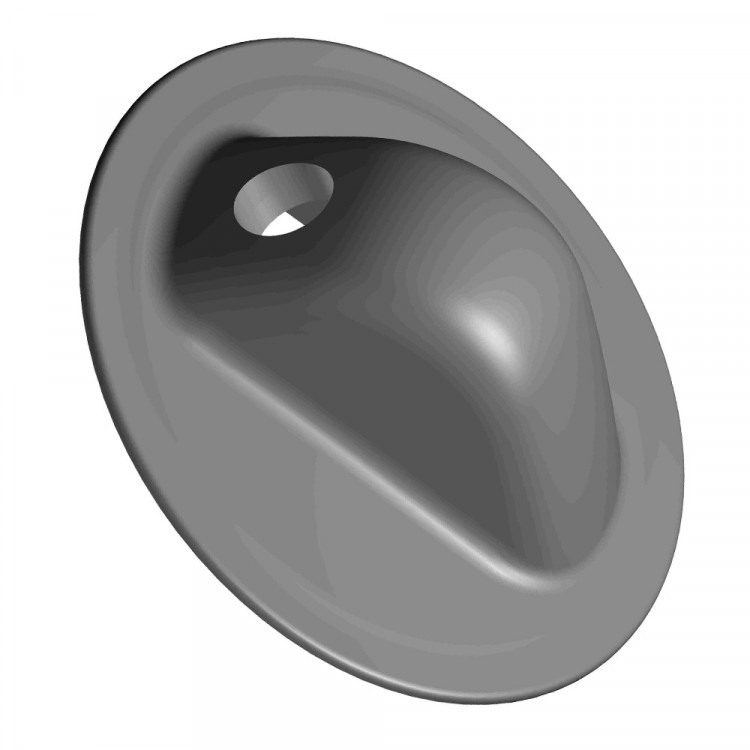 Комплект рымов леерных концевых Boat-plastic, основание 81 мм, отверстие 10 мм, черный (10шт), BP-0281_10-ts, арт. BP-0281_10-ts,          Boatplastic 