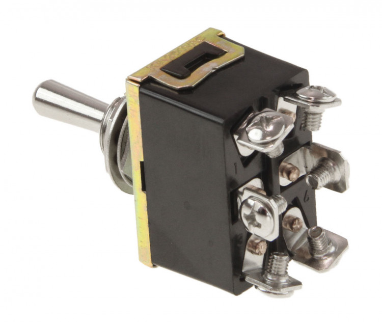 Тумблер трехпозиционный ON-OFF-ON 12В/15А 6P, арт. T1330,          Yih Sean  Тумблер трехпозиционный ON-OFF-ON 12В/15А 6P, арт. T1330,          Yih Sean