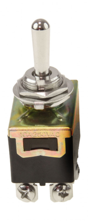 Тумблер трехпозиционный ON-OFF-ON 12В/15А 6P, арт. T1330,          Yih Sean  Тумблер трехпозиционный ON-OFF-ON 12В/15А 6P, арт. T1330,          Yih Sean