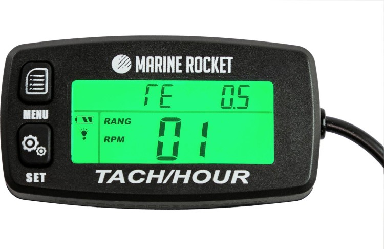 Тахометр универсальный со сменной батарейкой, арт. THM306MR,          MARINE ROCKET 