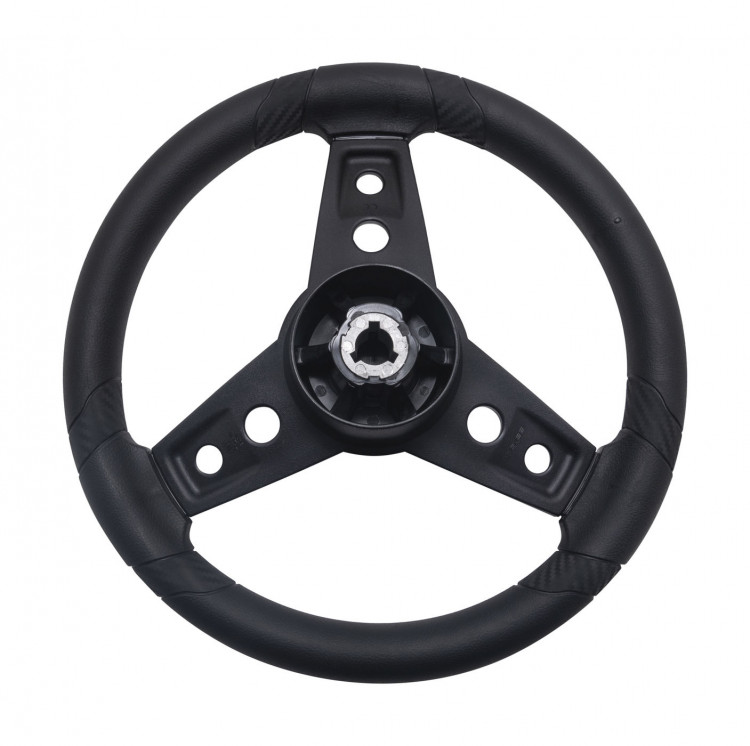 Рулевое колесо LUGANA черное, д.350 мм, арт. 3LGN3521,          Gussi 