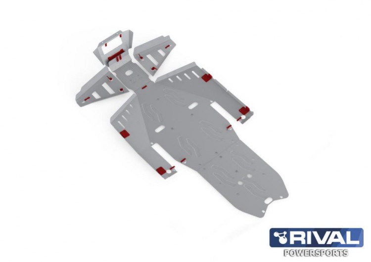 Комплект AL защиты днища Polaris RZR 1000 (2013-2015), арт. 444.7413.3-riv,          Rival 