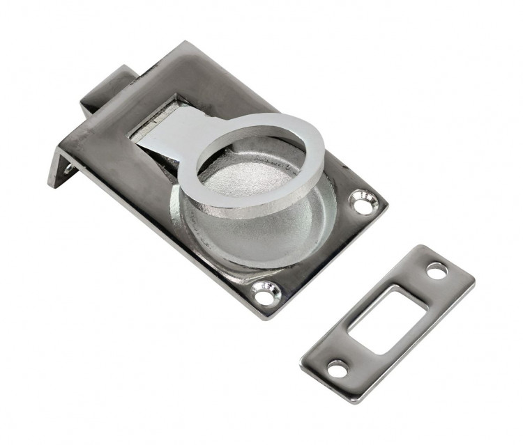 Ручка палубная потайная с защелкой, 57x40x17, нержавеющая, арт. MR110100,          MARINE ROCKET  Ручка палубная потайная с защелкой, 57x40x17, нержавеющая, арт. MR110100,          MARINE ROCKET