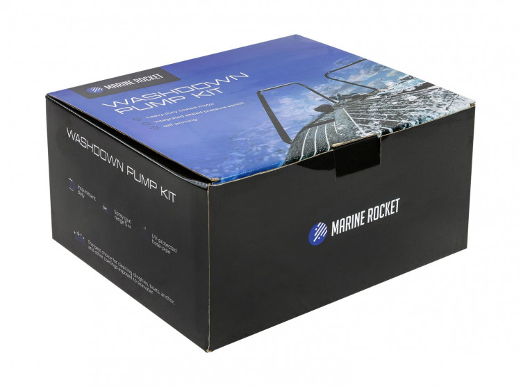 Комплект помывочный Marine Rocket, 24 В, 11.6 л/мин, 55 PSI (3.7 бар), арт. FL704MR,          MARINE ROCKET 