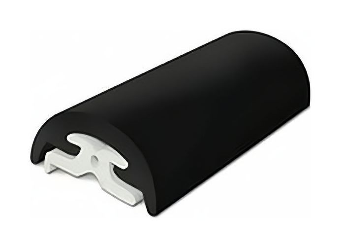 Наружный профиль привального бруса ПВХ, 65 мм, бухта 24 м., арт. 44-065-04,          Tessilmare 