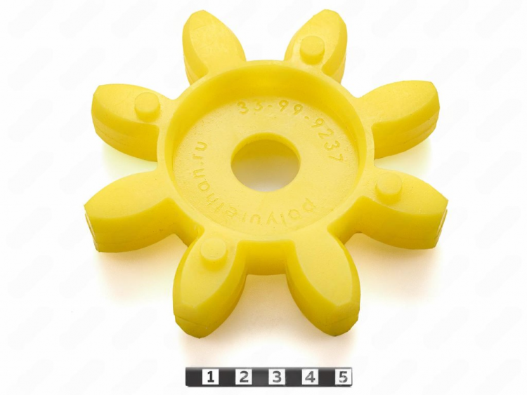 Эластичный элемент муфты ROTEX GS, аналог ROTEX GS 55 , M95/желтый, 33-99-9237-poly , арт. 33-99-9237-poly,          Полиуретан 
