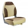 Кресло мягкое складное Classic, обивка винил, цвет песочный/коричневый, Marine Rocket 