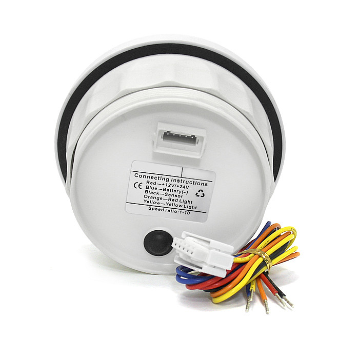 Тахометр цифровой 8000 об/мин со счетчиком моточасов (WW), SR:1-10, арт. JMV00555,          KUS 