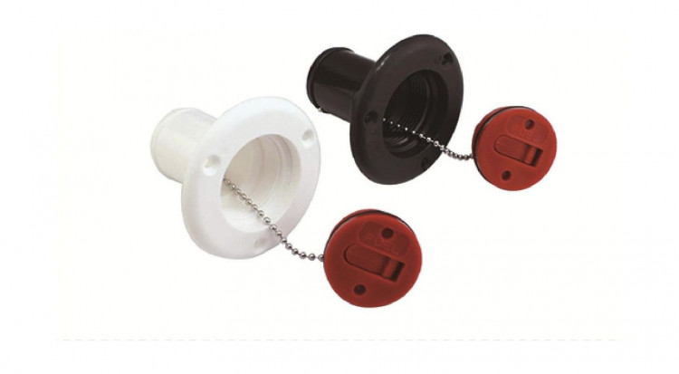 Горловина заливная для топлива, пластиковая, черная, под шланг 38 мм, Marine Rocket, арт. BD060438Black_MR,          MARINE ROCKET 