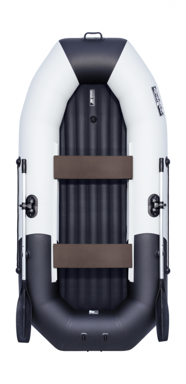 Надувная лодка ПВХ, Таймень NX 270 НД Комби, светло-серый/черный 