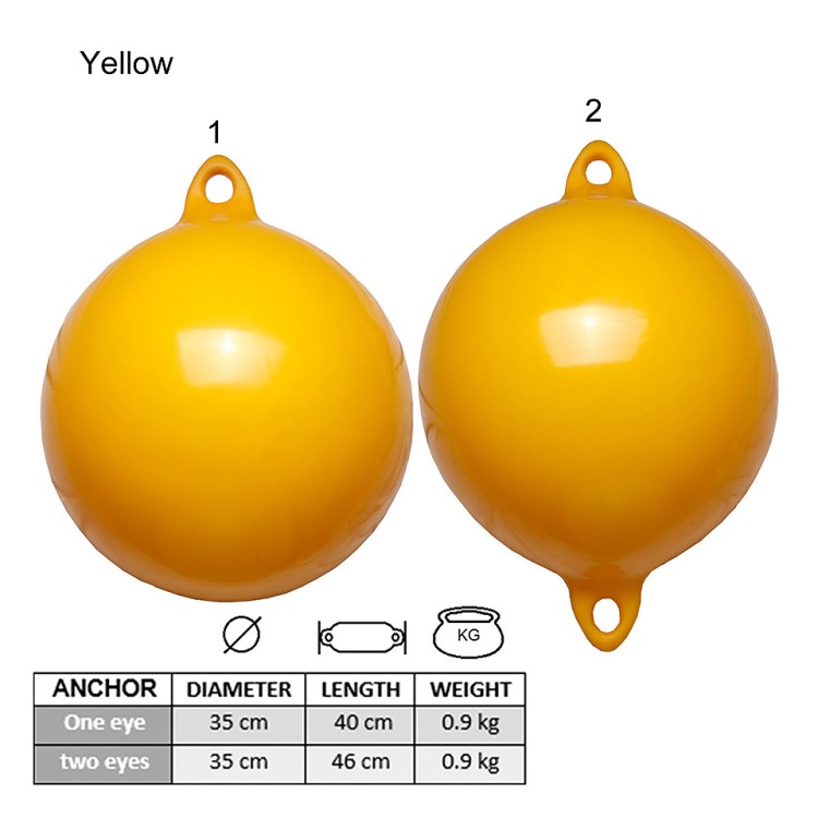 Буй «Anchor», желтый, 35Х46 см, арт. 10005500,          Majoni 