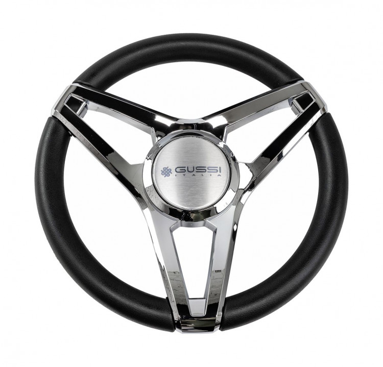 Рулевое колесо MOLINO K хром, д.350 мм, арт. 3MOLK3581,          Gussi 