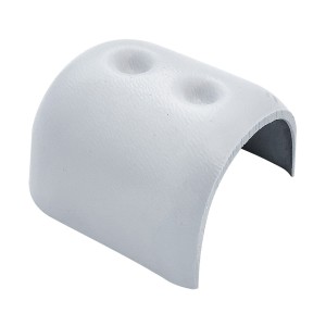 Торцевая накладка для привального бруса 65 мм, серая