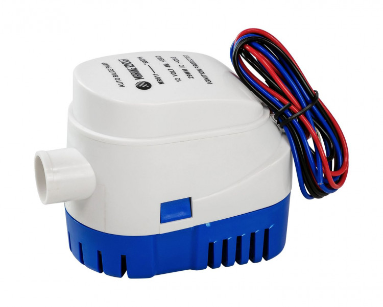 Помпа осушительная Marine Rocket автоматическая,  750GPH (2838.75 л/ч), 12 В, арт. MR811-750,          MARINE ROCKET 