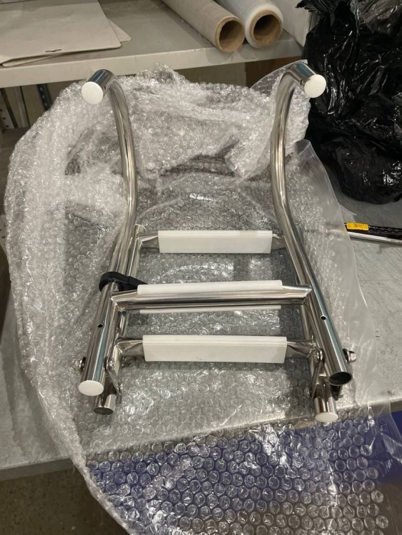 Трап складной, 3 ступени, с поручнями, уцененный, арт. 1050I_utsenka,          Sumar 