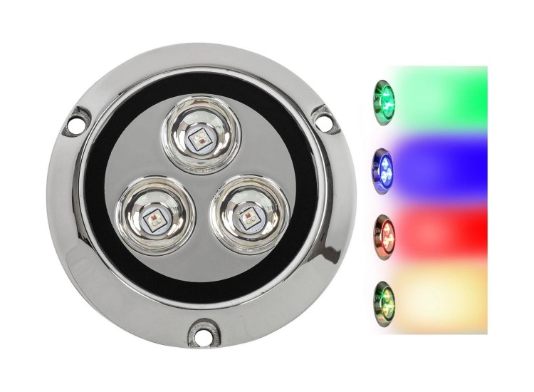 Подводный огонь, RGB, 9w, Marine Rocket, арт. MRULR70RGB,          MARINE ROCKET 