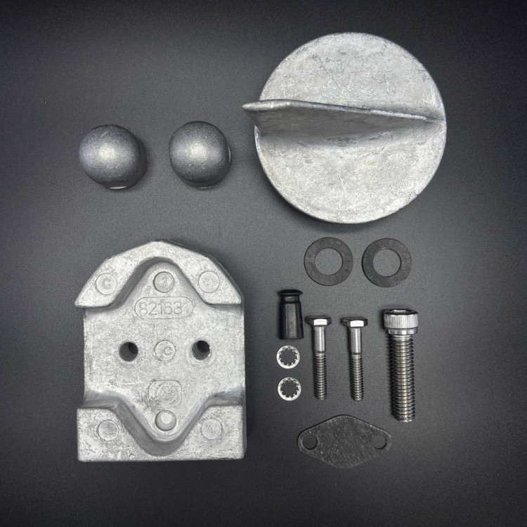 Комплект анодов алюминиевых ANODE KIT (ALUM) MR и ALPHA ONE 1984-1990 г. QS, арт. 888756Q04,          MERCURY 