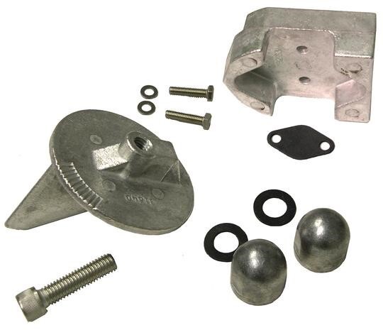 Комплект анодов алюминиевых ANODE KIT (ALUM) MR и ALPHA ONE 1984-1990 г. QS, арт. 888756Q04,          MERCURY 