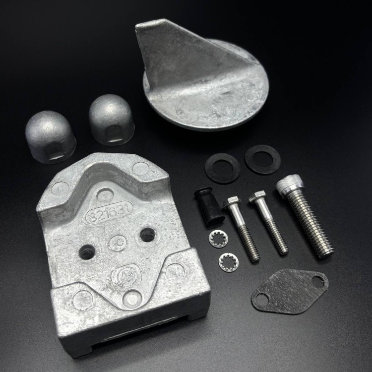 Комплект анодов алюминиевых ANODE KIT (ALUM) MR и ALPHA ONE 1984-1990 г. QS, арт. 888756Q04,          MERCURY 