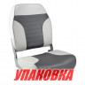 Кресло складное мягкое ECONOMY с высокой спинкой, цвет серый/темно-серый (упаковка из 2 шт.) 