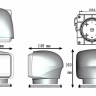 Прожектор с дистанционным управлением, черный корпус, галоген, джойстик, модель 310 
