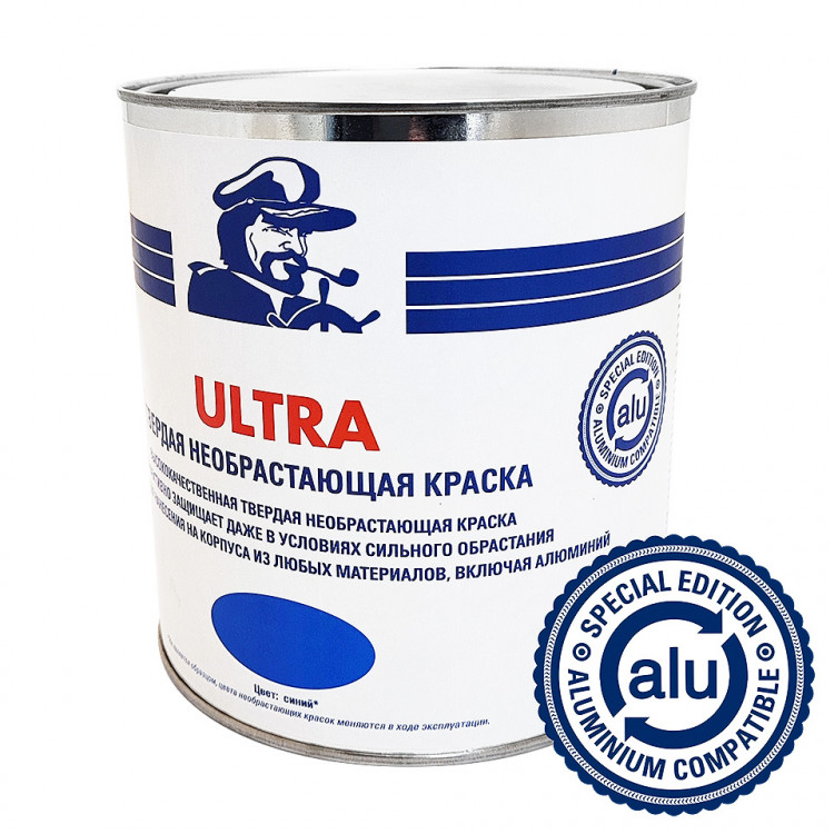 Необрастающая краска Ultra, синяя, 2,5 л, арт. 10269016,          Мореман 