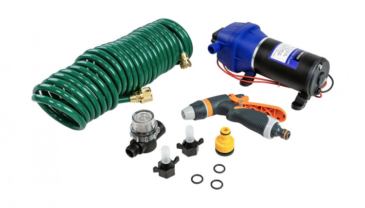 Комплект помывочный Marine Rocket, 12 В, 17 л/мин, 40 PSI (2.8 бар), арт. TDD124045MR,          MARINE ROCKET 