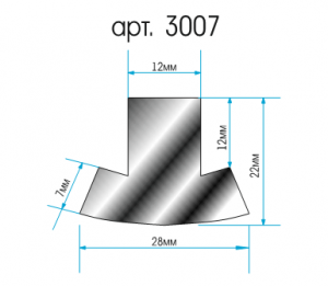 Склизы для снегохода Wels (арт. 3007), 104 см, графит