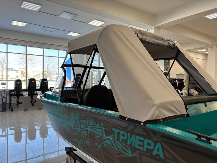 Моторная лодка, Триера 470 FISH, бирюзовый с Suzuki DF60ATL, арт. KITTR27,  