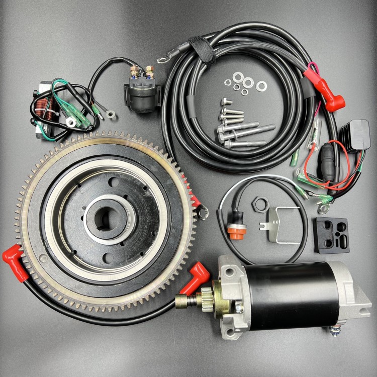 Комплект электрозапуска Yamaha 40X (YUELANG), арт. 66T-85550-10-K,          PREMARINE 