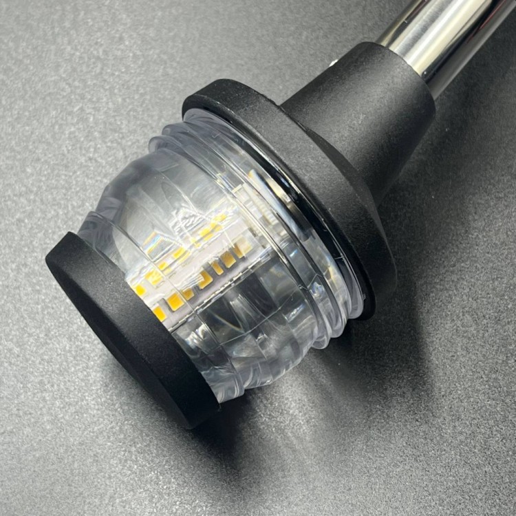 Огонь топовый на стойке LED(белый)(248мм)корпус нерж. (Sunfine), арт. SF40560-2,          SUNFINE 