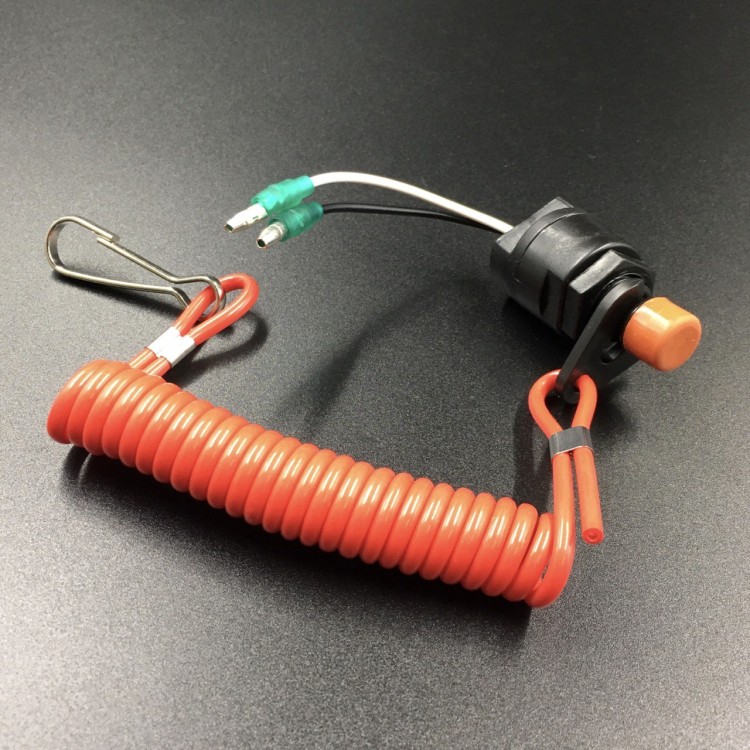 Кнопка аварийной остановки двигателя с чекой Yamaha 9.9-250, F4-350 (PWB), арт. 688-82575-01-K,          POWEROB 