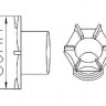 Клапан сливной для лодки ПВХ в сборе, серый (упаковка из 10 шт.) 