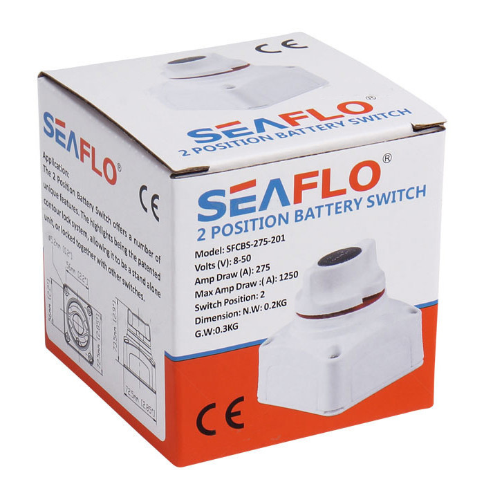 Выключатель батареи SEAFLO (до 50В), арт. SFCBS-275-201,          SeaFlo 