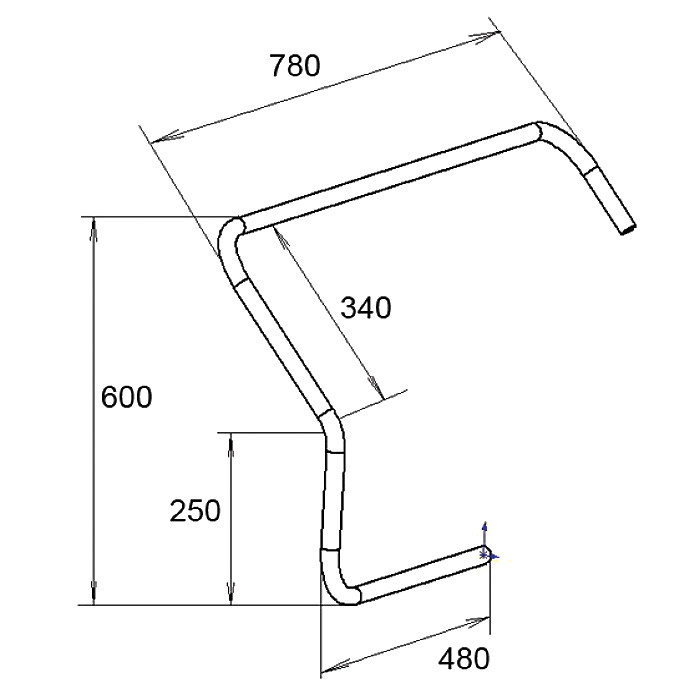 Консоль бортовая малая правая, арт. 030312T,          Техномарин 