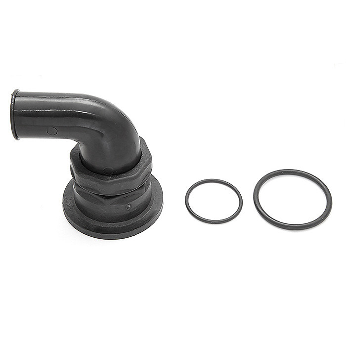 Патрубок заливной 38мм. 90 град, пластик, арт. 43374,          Nuova Rade 